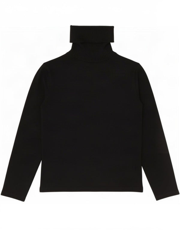 Zara Pull col roulé pour femme UK 14 Large Noir