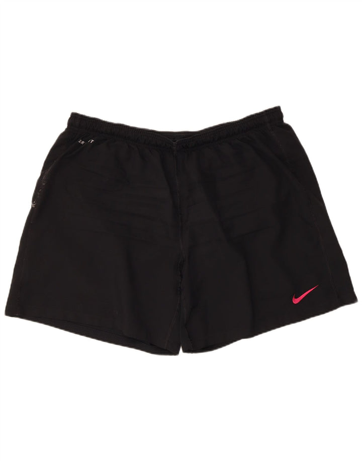 Short de sport Nike Dri Fit pour hommes, grand, noir, polyester