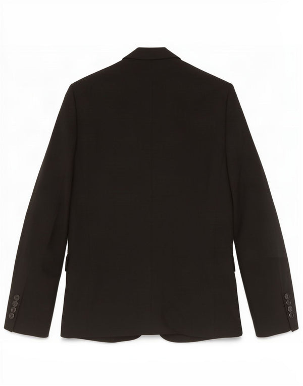 Zara Veste Blazer 2 Boutons Homme EU 46 Petite Viscose Noir
