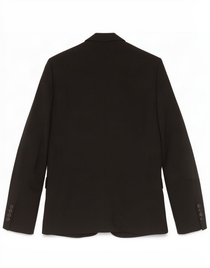 Zara Veste Blazer 2 Boutons Homme EU 46 Petite Viscose Noir
