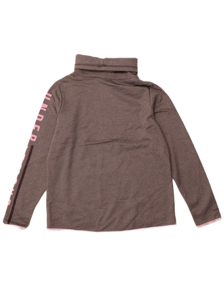 UNDER ARMOUR Sweat-shirt graphique Cold Gear pour femme UK 16 Large Gris