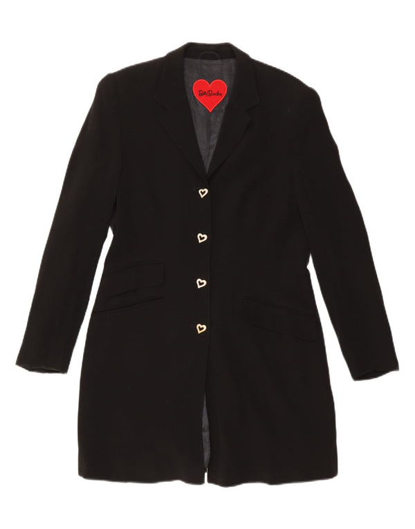 Betty Barclay Womens 4 Button Longline Blazer Jacket UK 12 Medium Black