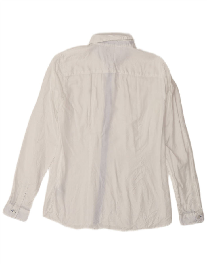 Tommy Hilfiger Chemise ajustée pour femme US 8 Coton blanc moyen
