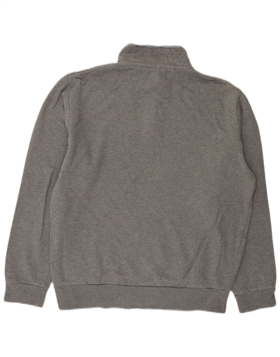 CREW CLOTHING Sweat-Shirt Col Zippé Homme XL Gris Coton