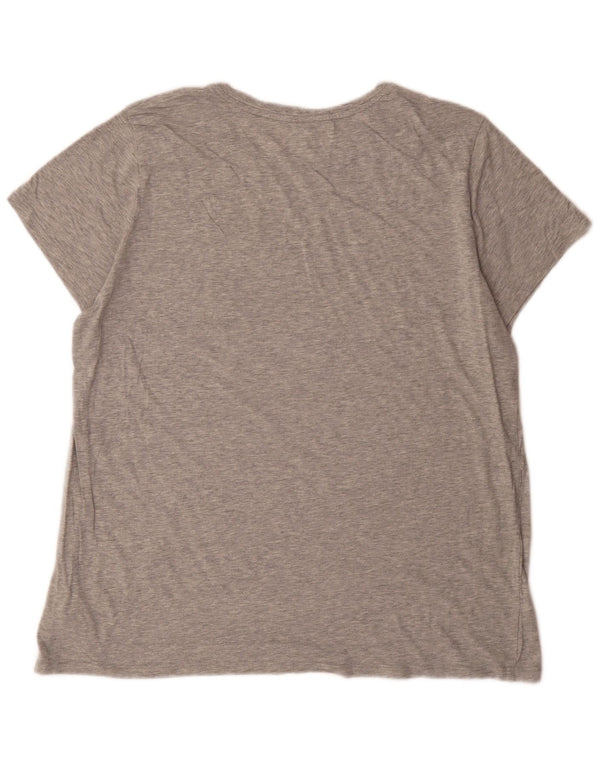 Gap Womens Favorite Fit T-Shirt Top UK 20 2XL Gris Moucheté Coton