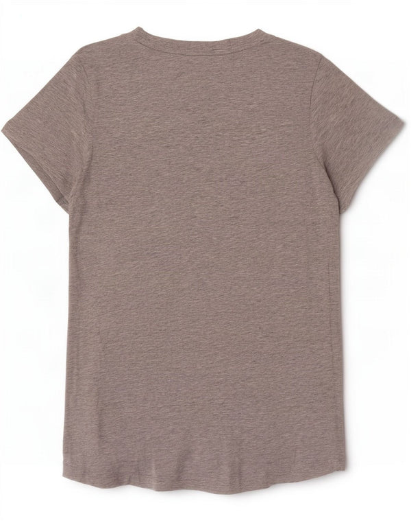 Puma T-shirt graphique pour femme UK 14 Large Gris Moucheté Coton