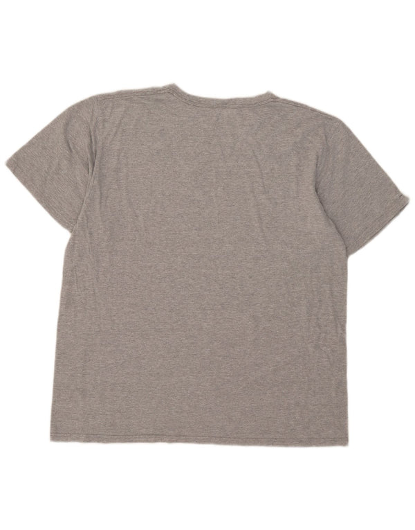 Adidas Mens Graphic T-Shirt Top XL Gris Coton