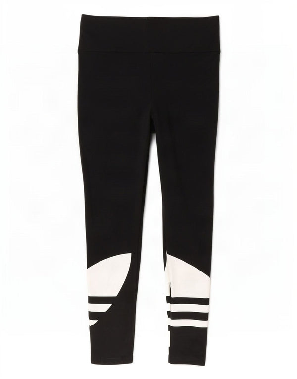 Adidas Leggings graphiques pour femmes UK 8 petit coton noir