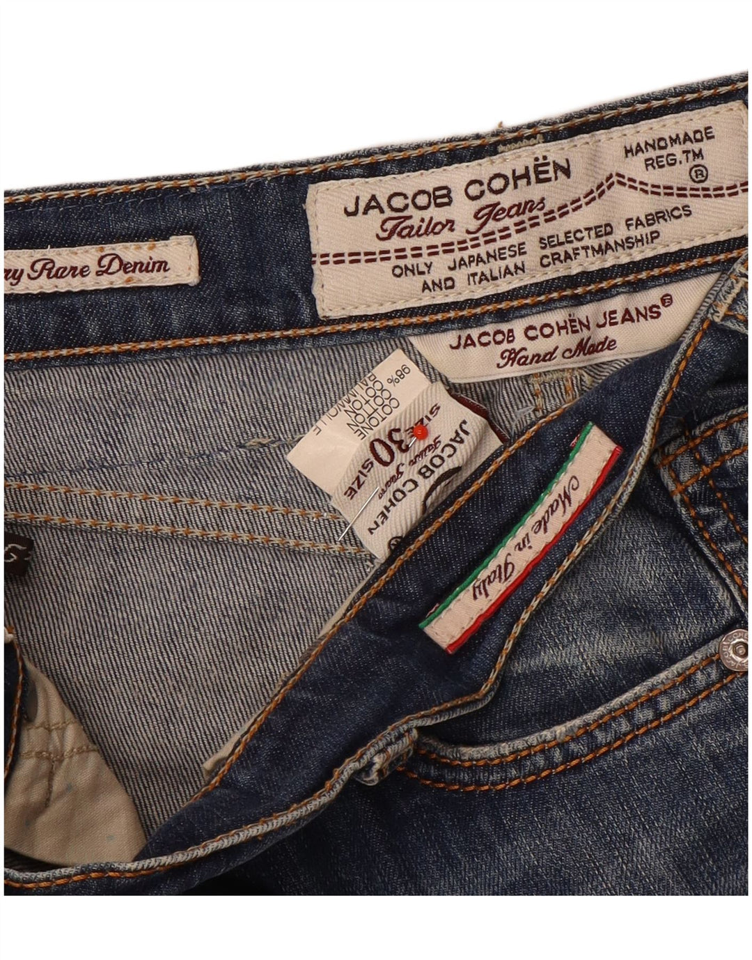 Jacob Cohen Jean court femme W30 L24 coton bleu