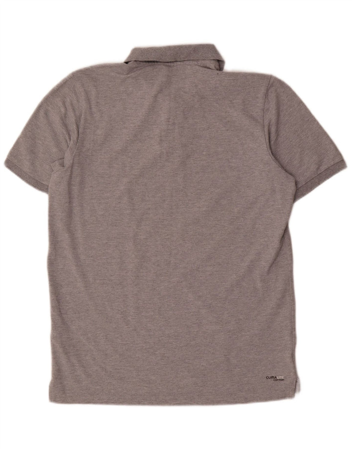 Adidas Hommes Climalite Polo Grand Gris Coton
