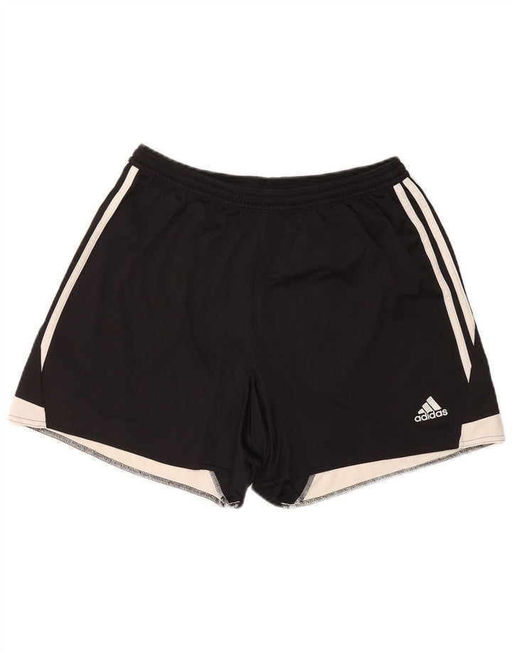 ADIDAS Short de sport Climacool pour femme UK 16/18 Large Noir Colourblock