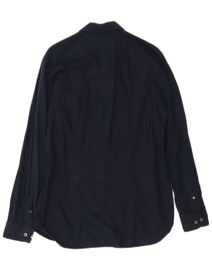 Chemise Homme Gas Coton Rayé Bleu Marine Moyen