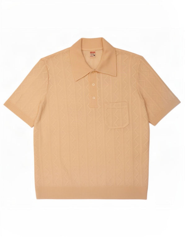 Huber Polo Homme Beige Moyen