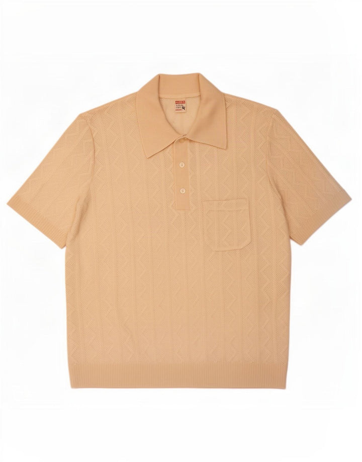 Huber Polo Homme Beige Moyen