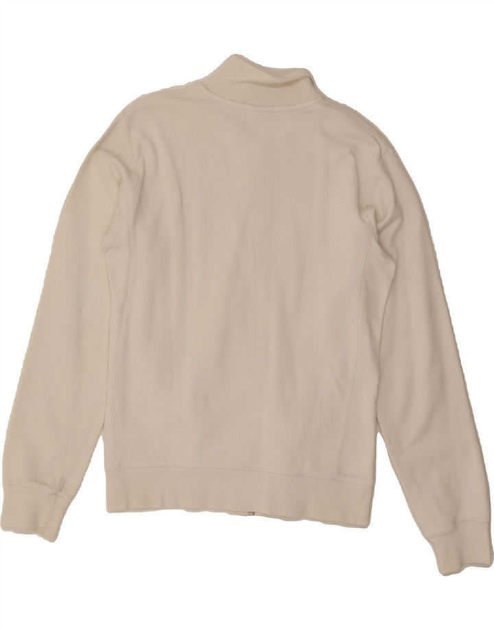 NIKE Womens Tracksuit Top Jacket UK 14/16 Large White Cotton Vintage Nike and Second-Hand Nike from Messina Hembry 