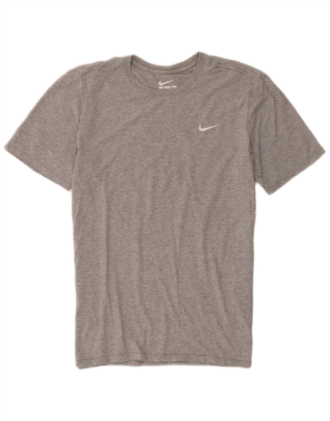 Nike Homme T-Shirt Coupe Athlétique en Coton Chiné Gris Moyen
