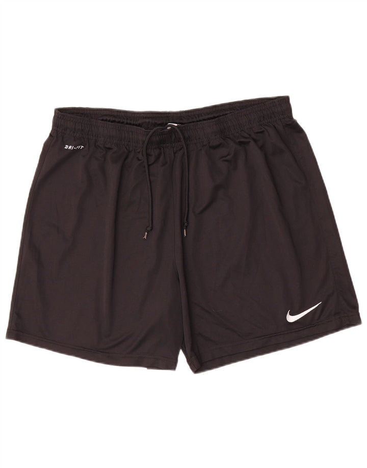 Nike Short de sport Dri Fit pour homme XL Noir Polyester