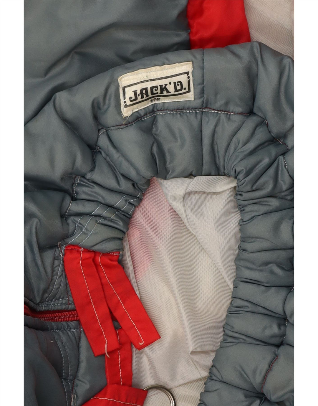 JACK DANIELS Gilet Femme UK 16 Large Gris Colorblock