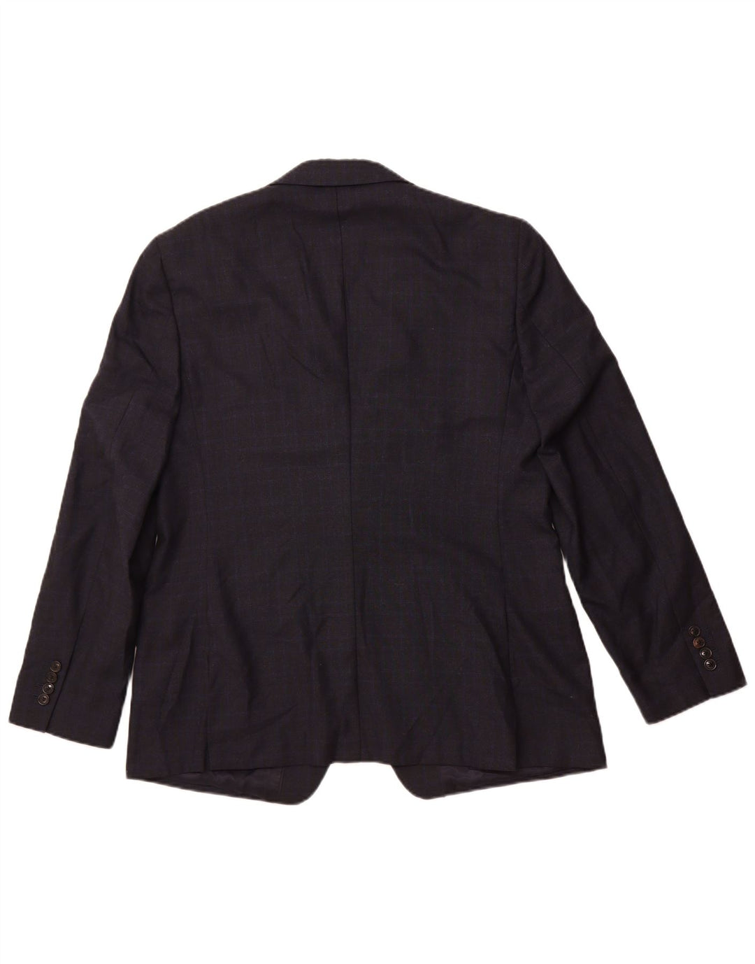 Reiss Veste blazer à 1 bouton pour homme UK 42 XL Bleu marine à carreaux en laine