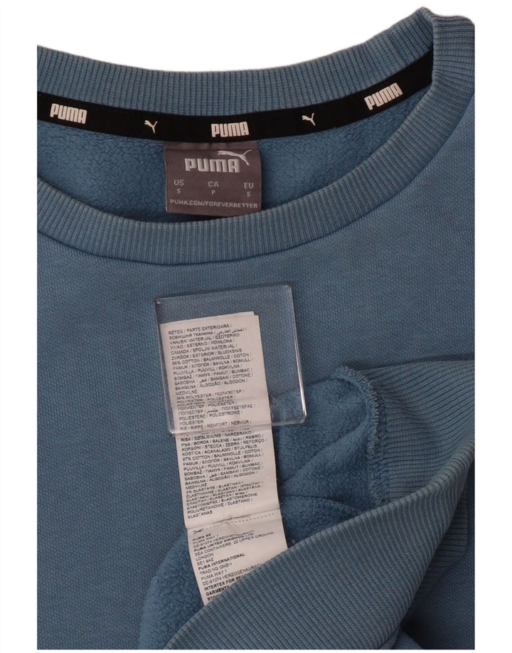 Puma Sweat-shirt pour homme en coton bleu Taille S