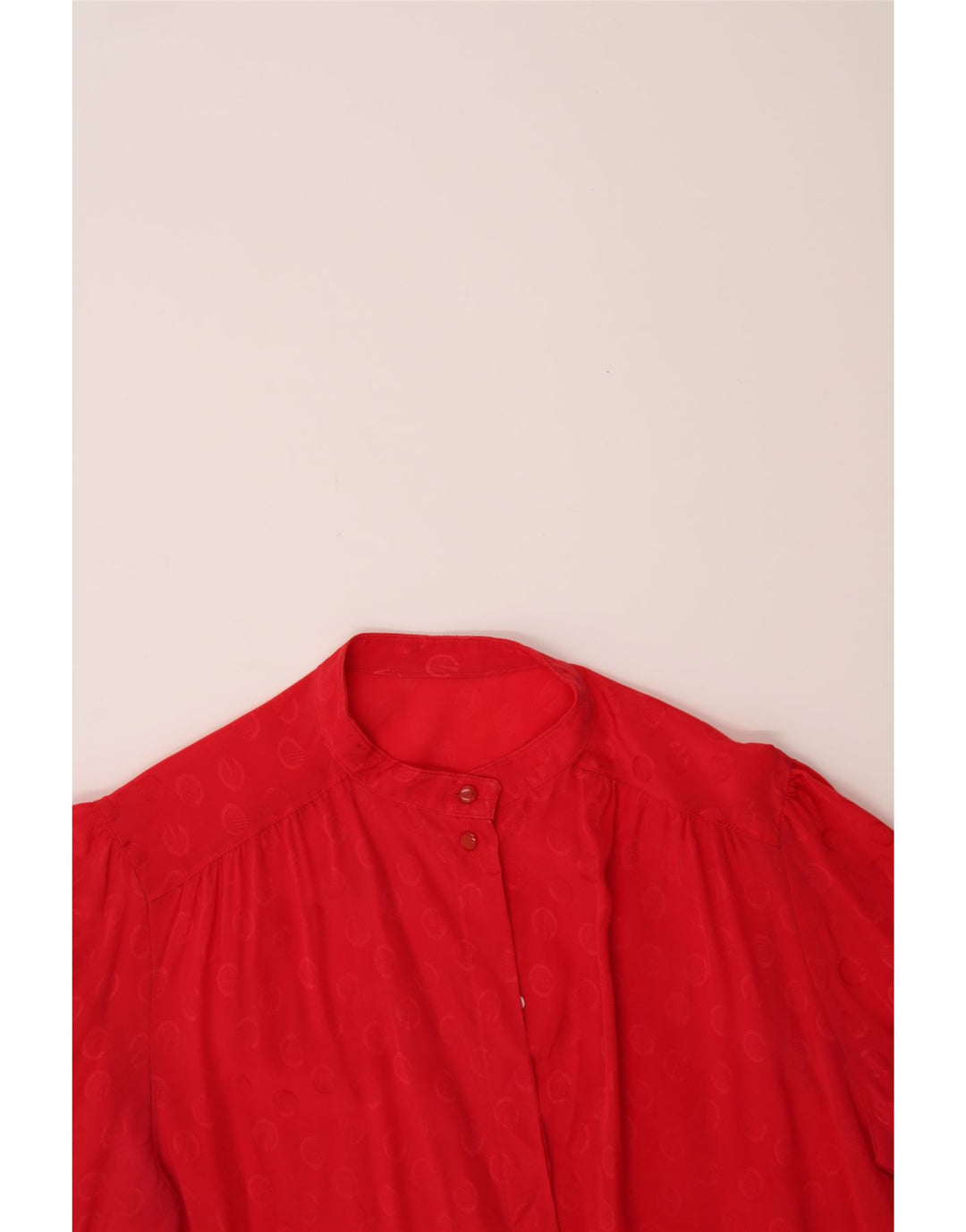 VINTAGE Womens Shirt Blouse UK 12 Medium Red Spotted Vintage Vintage and Second-Hand Vintage from Messina Hembry 