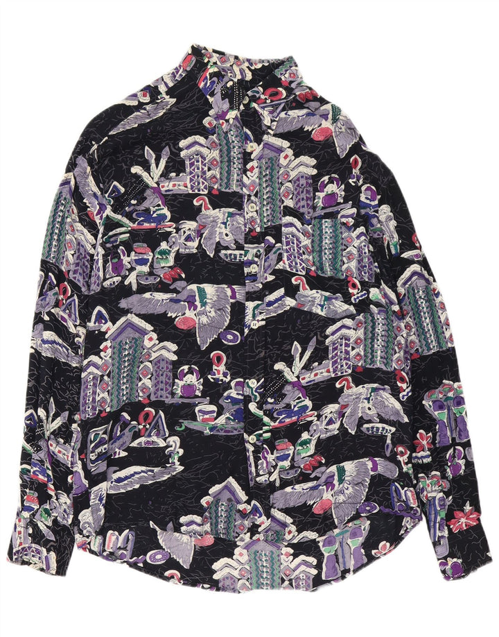 HARRIS de LUCA Chemise à Motifs Abstraits Petite Viscose Multicolore Homme