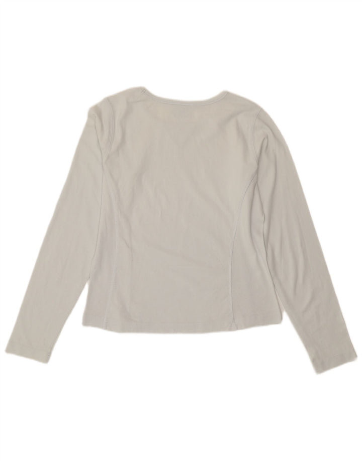 Champion Haut à manches longues Heritage Classics Graphic pour femme UK 12 Bleu moyen