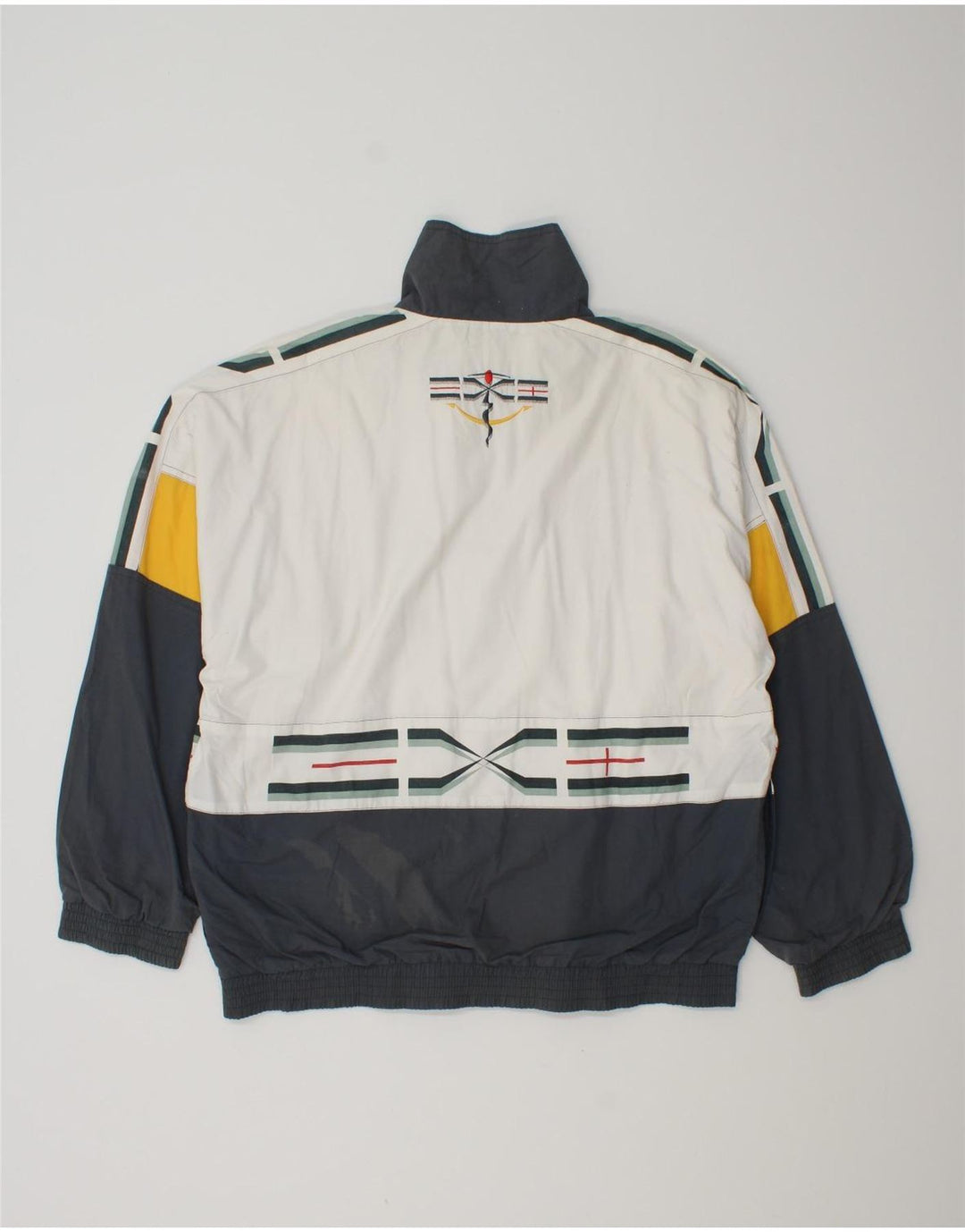 LOTTO Veste de Survêtement Graphique Coupe Ample pour Homme Petit Blanc Colorblock