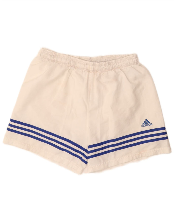 ADIDAS Short de sport Climalite pour hommes UK 38 Polyester blanc moyen
