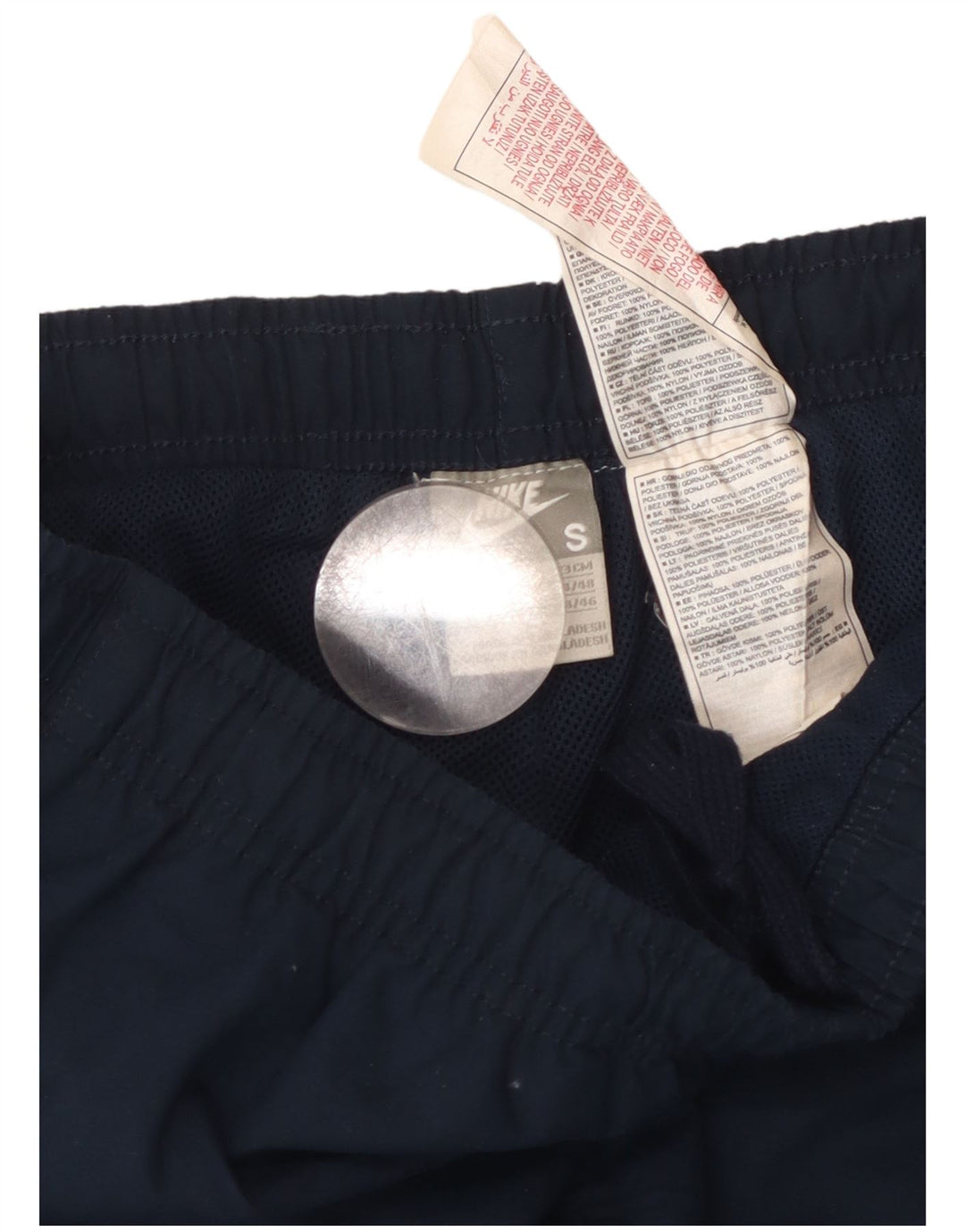 NIKE Bermuda de sport graphique pour hommes, petit, bleu marine, polyester