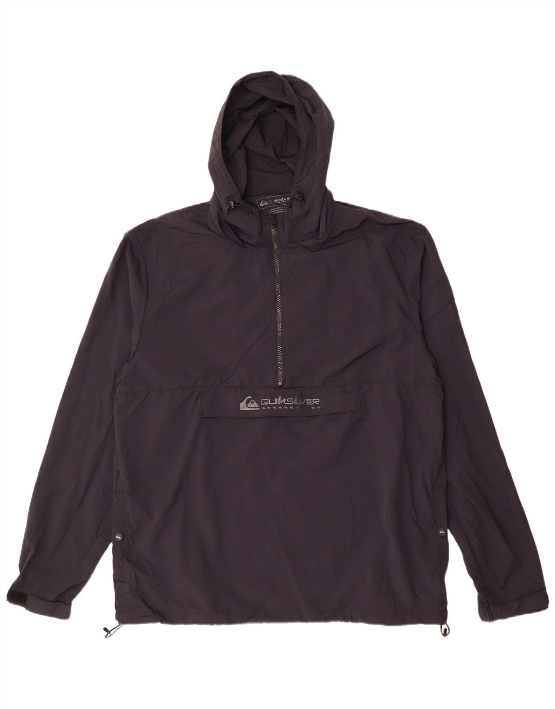 Quiksilver Veste de Pluie Graphique Pull Homme UK 42 XL Nylon Noir