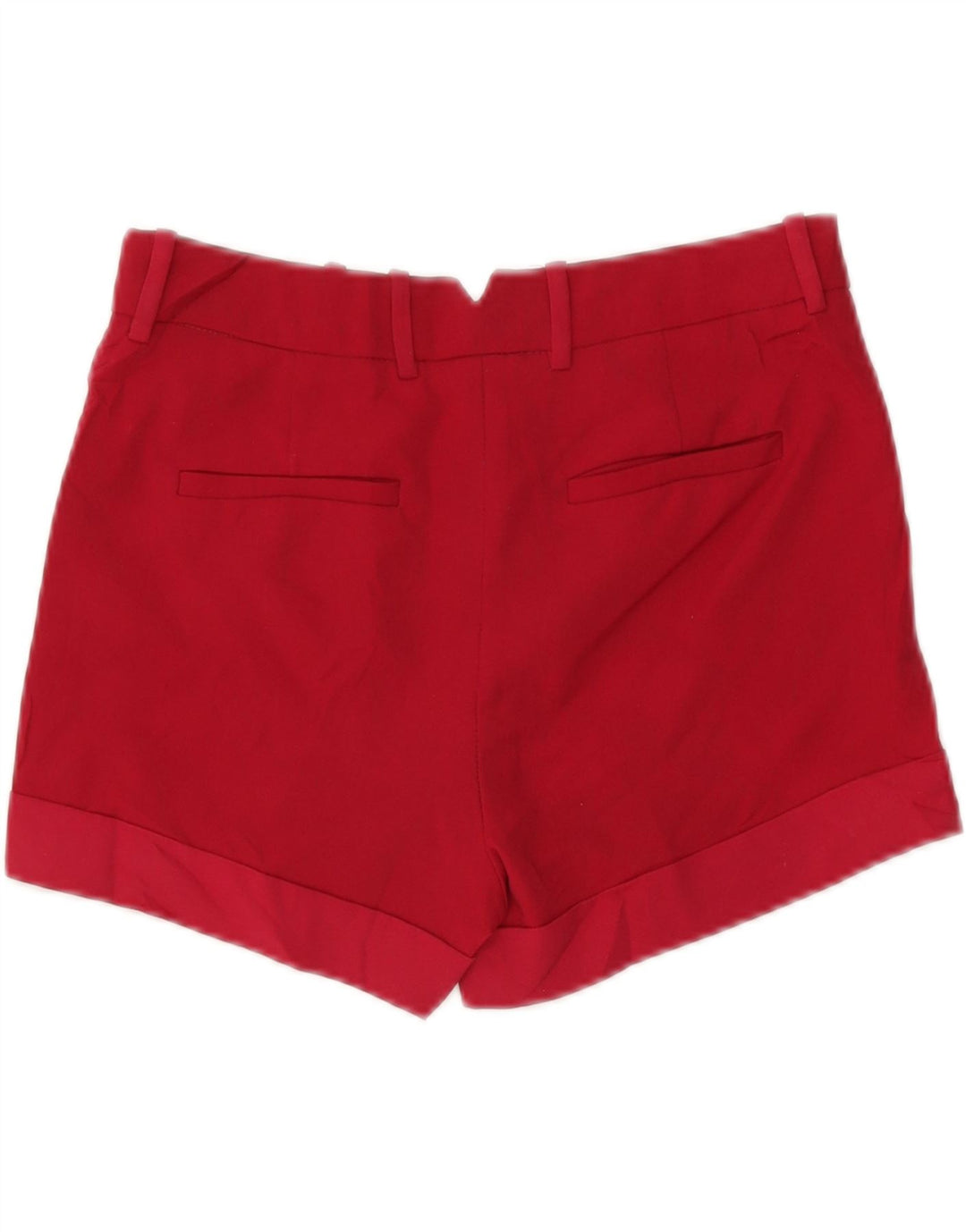 Short Chino Femme Zara Petit W26 Rouge Polyester