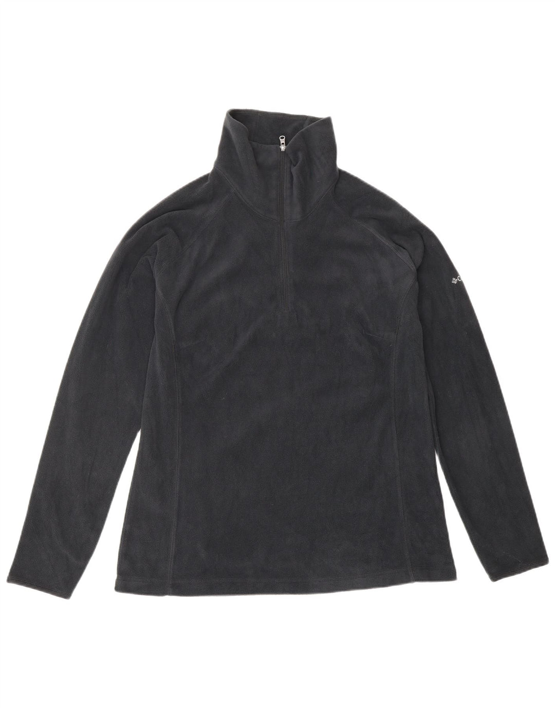 COLUMBIA Pull Polaire Col Zippé Homme Large Bleu Marine Polyester