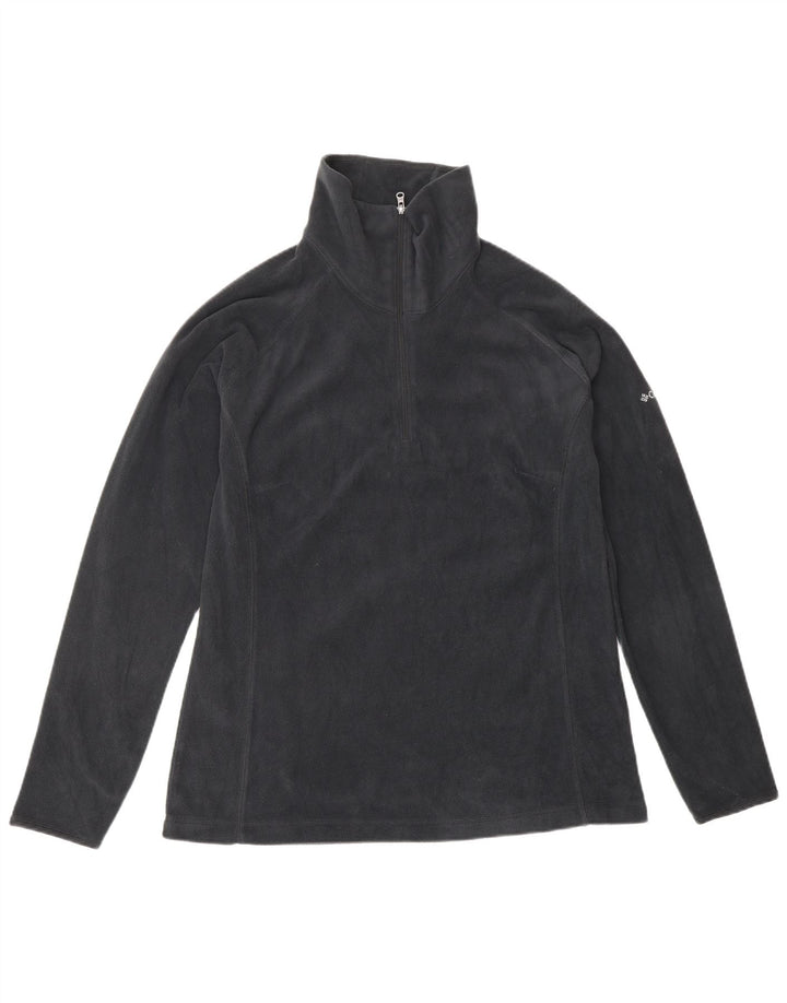 COLUMBIA Pull Polaire Col Zippé Homme Large Bleu Marine Polyester