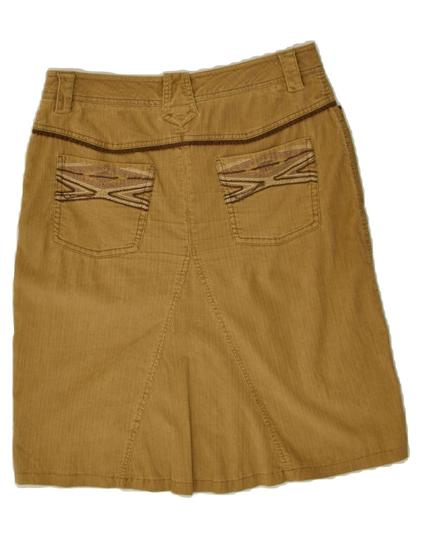 MARLBORO CLASSICS Jupe en velours côtelé pour femme EU 42 Large W30 Coton marron