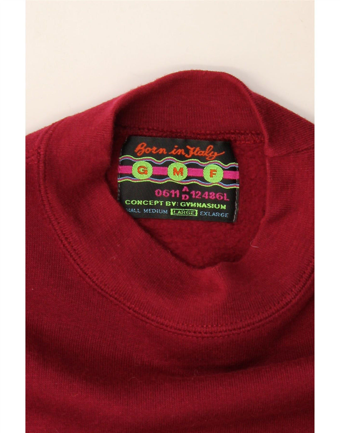 GYMNASIUM Sweat-shirt graphique pour hommes, grand, bordeaux