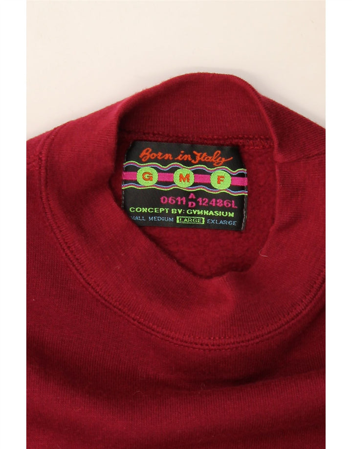 GYMNASIUM Sweat-shirt graphique pour hommes, grand, bordeaux