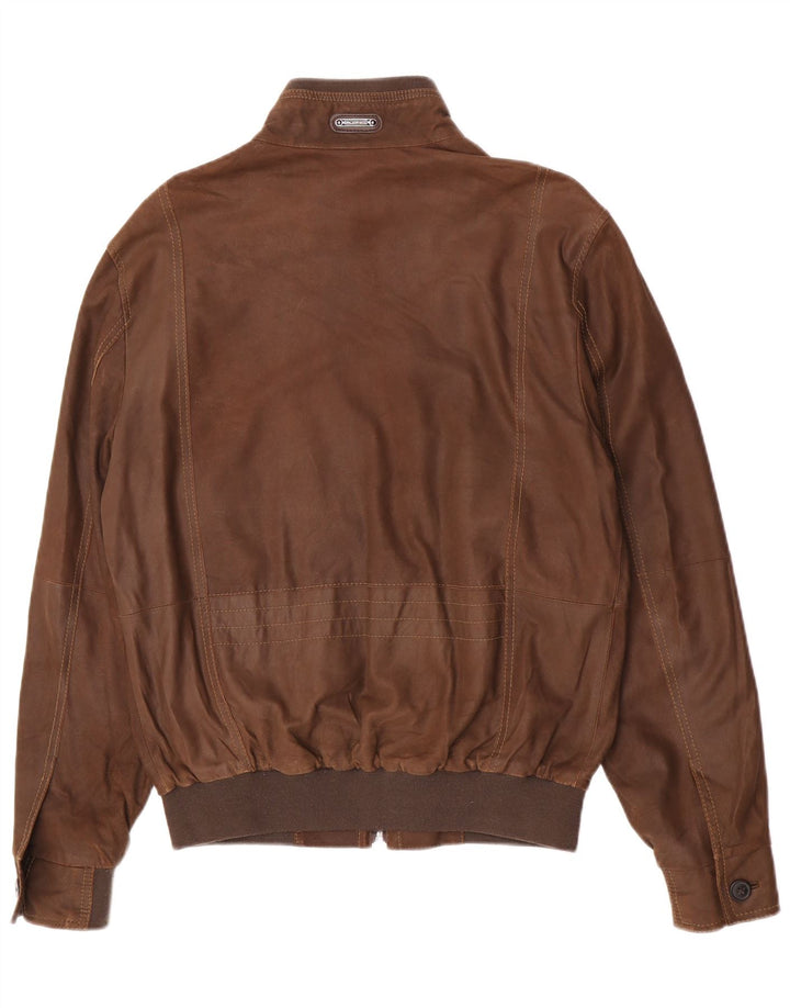 Milestone Veste en cuir pour homme UK 38 Marron moyen
