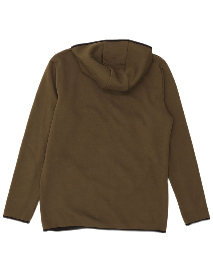 Ellesse Pull à capuche zippé pour homme Petit Kaki Polyester