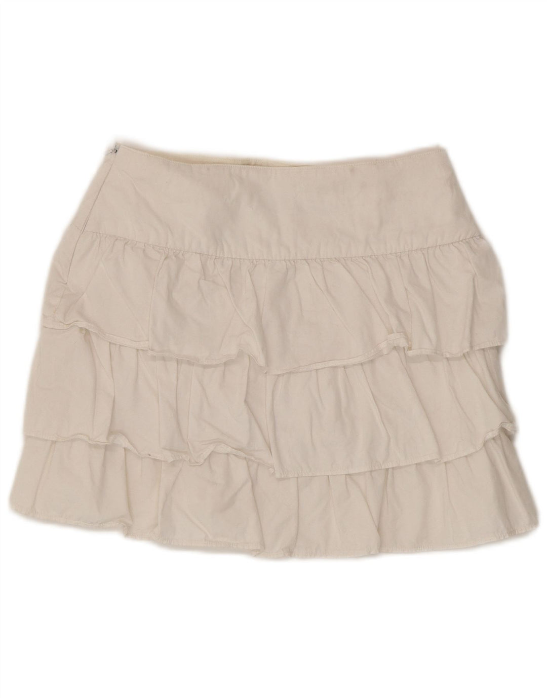 Jupe à volants Zara Femme XS W24 Blanc