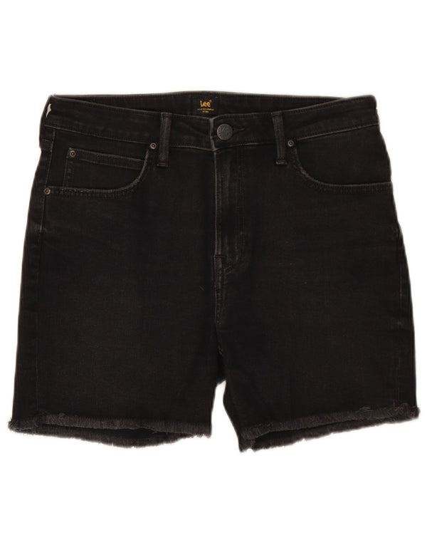 Lee Short en jean Boyfriend W27 pour femme, petit coton noir