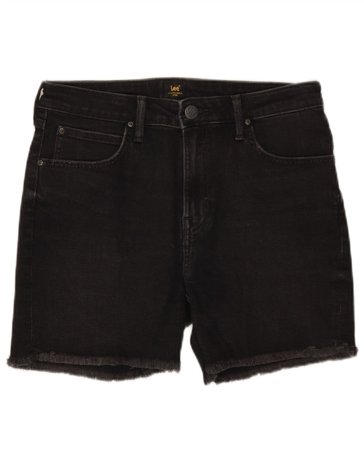Lee Short en jean Boyfriend W27 pour femme, petit coton noir