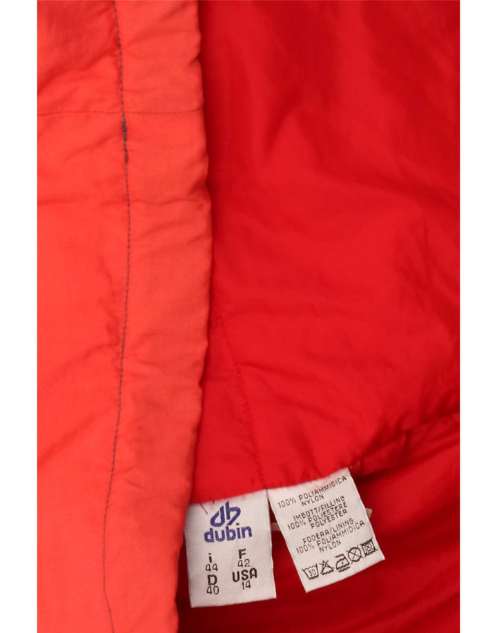 Dubin Veste de ski surdimensionnée à capuche pour femme IT 44 Rouge moyen Colourblock