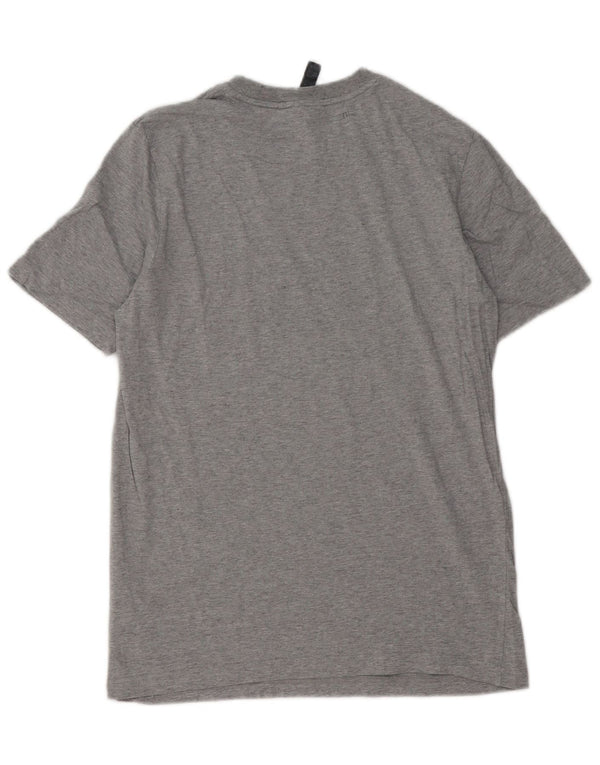 Adidas T-shirt graphique pour homme en coton moucheté petit gris