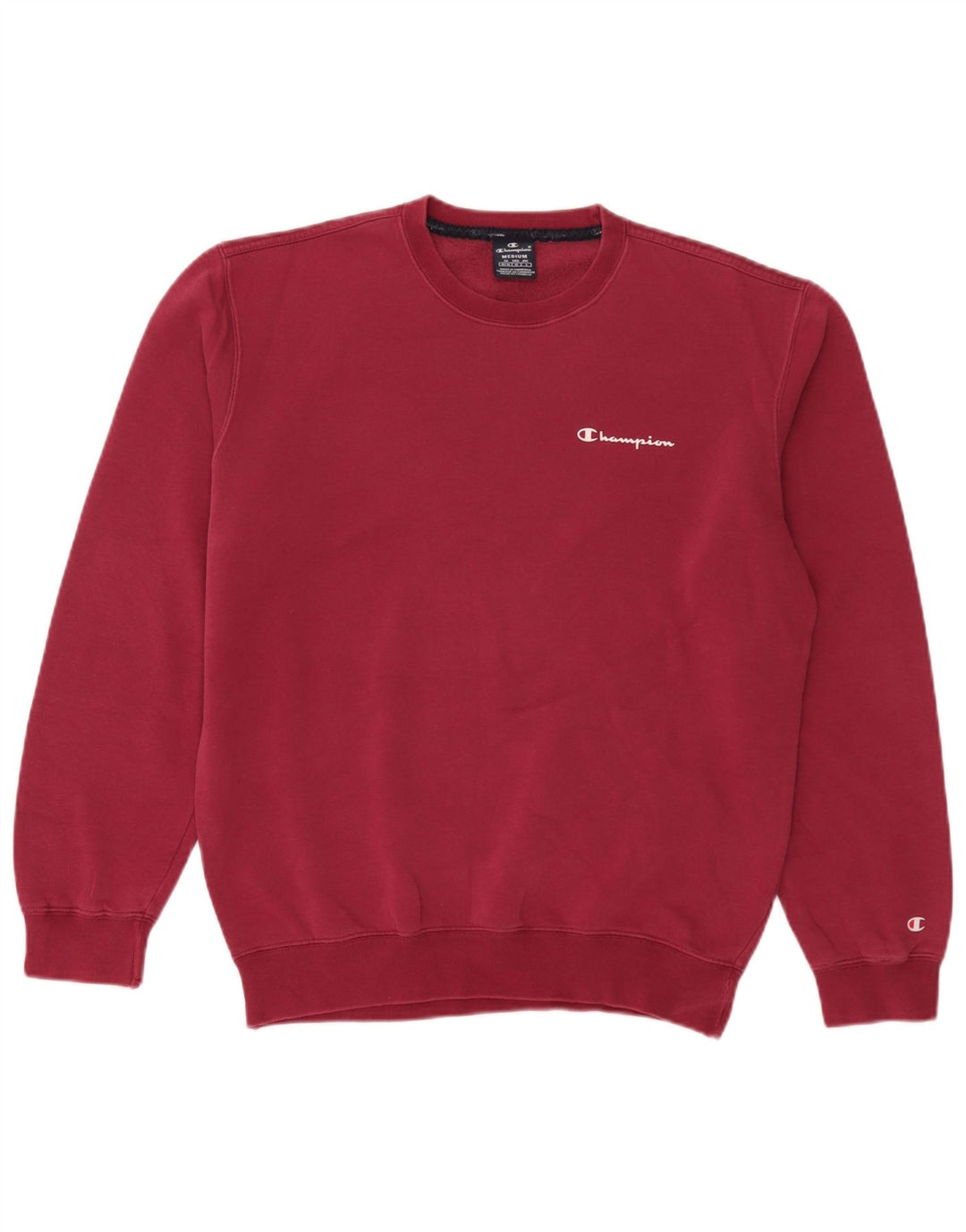 Champion Sweat-Shirt Homme Rouge Moyen Coton
