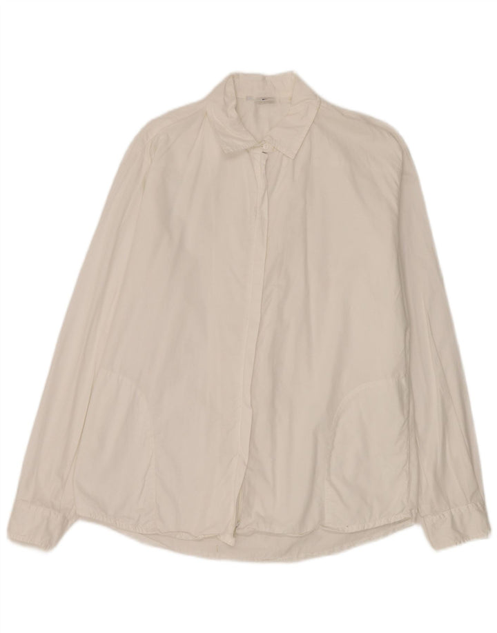 Chemise Femme Outrage UK 18 XL Coton Blanc