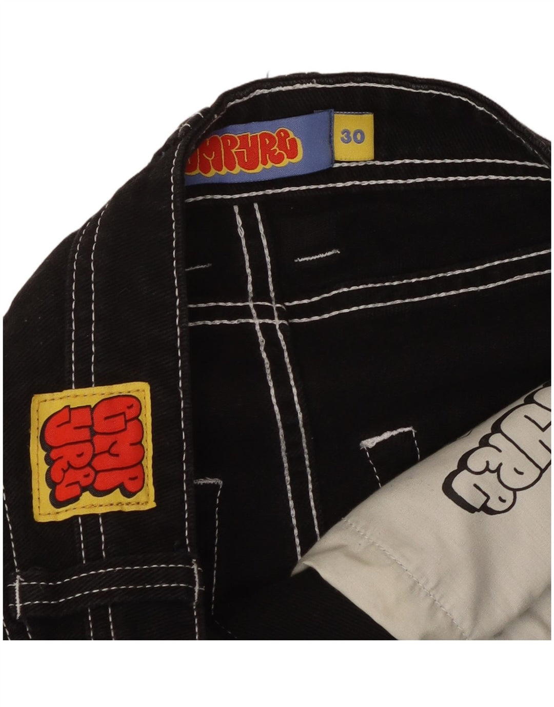 VINTAGE Jean fuselé homme W30 L28 coton noir