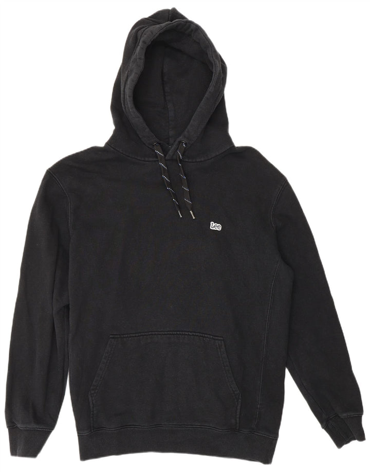 LEE Pull à capuche pour homme en coton noir moyen
