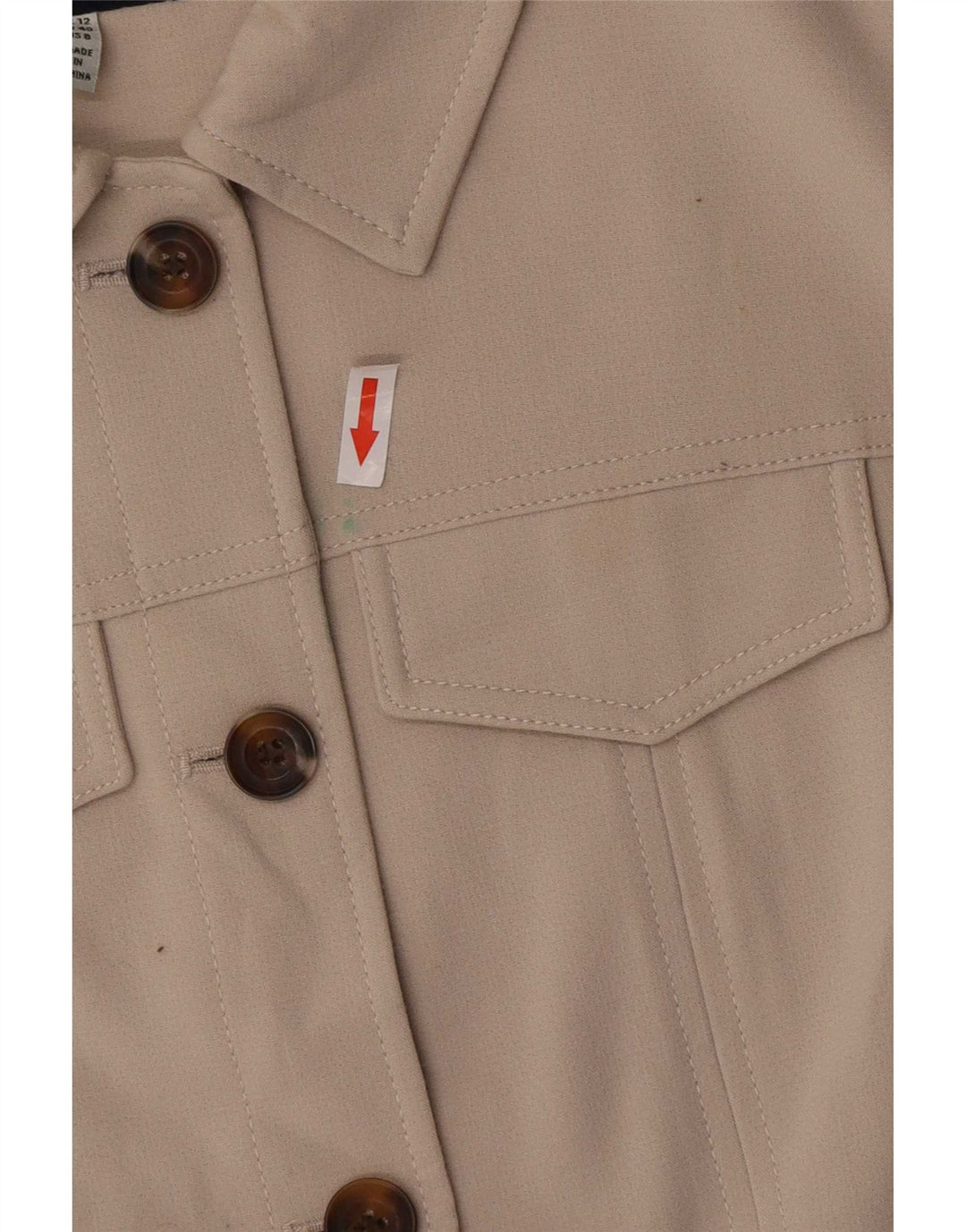 Joules Veste utilitaire pour femme UK 12 Polyester beige moyen