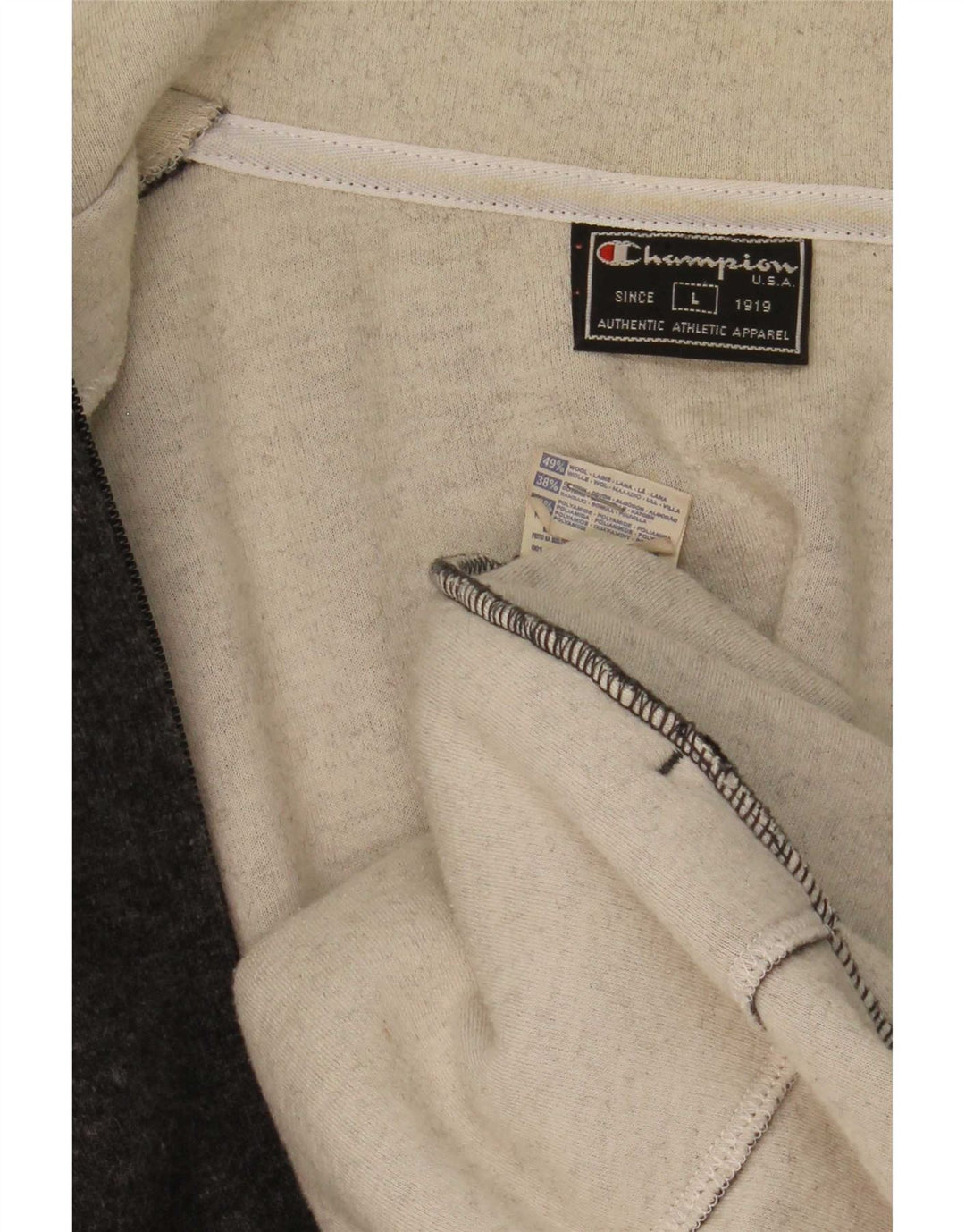 Champion Veste de Survêtement Homme Large Gris Laine